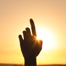 Questionning hand